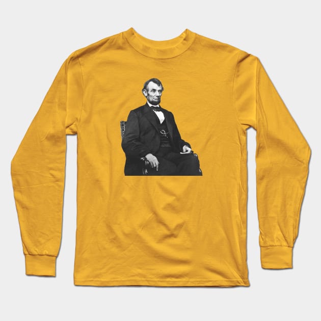 Abraham Lincoln Long Sleeve T-Shirt by NeilGlover